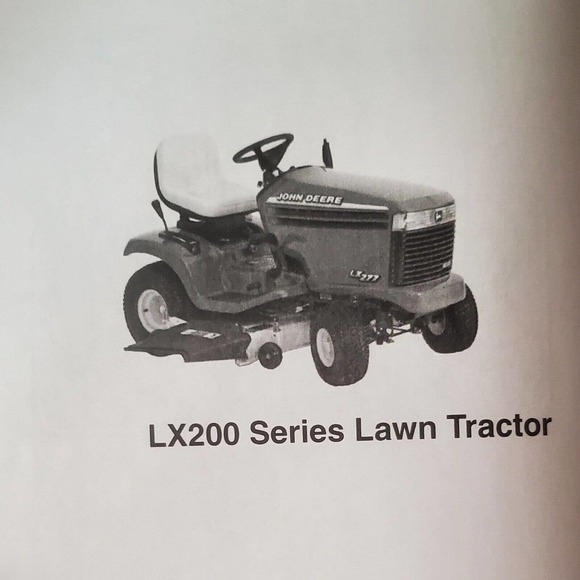 John Deere TM1754 Technical Manual for LX 200 Series Lawn Tractors 2001 - Picture 2 of 3